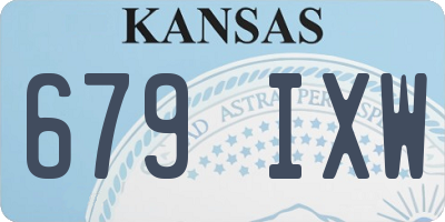 KS license plate 679IXW