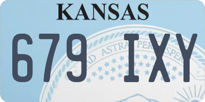 KS license plate 679IXY