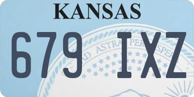 KS license plate 679IXZ