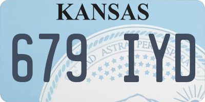 KS license plate 679IYD