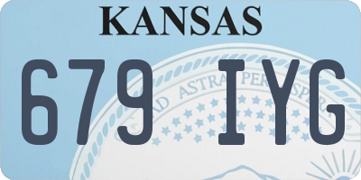 KS license plate 679IYG