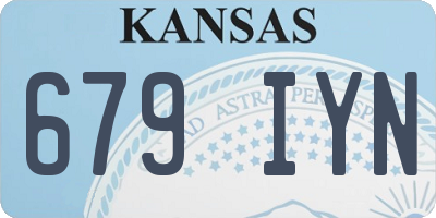 KS license plate 679IYN