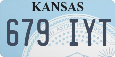 KS license plate 679IYT