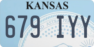 KS license plate 679IYY