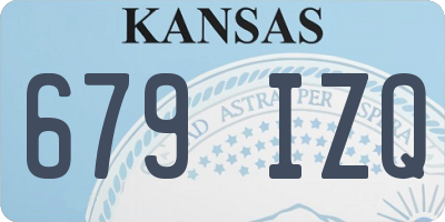 KS license plate 679IZQ