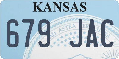 KS license plate 679JAC