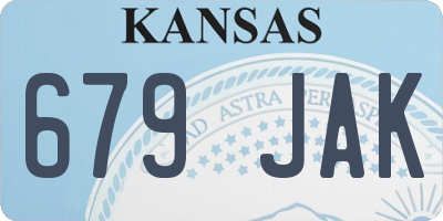 KS license plate 679JAK