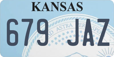 KS license plate 679JAZ