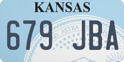 KS license plate 679JBA