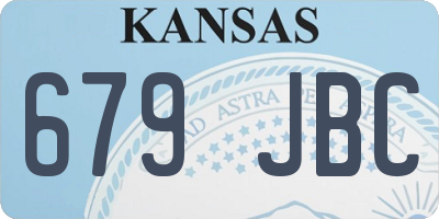 KS license plate 679JBC