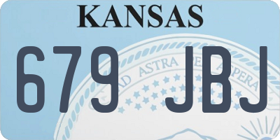 KS license plate 679JBJ