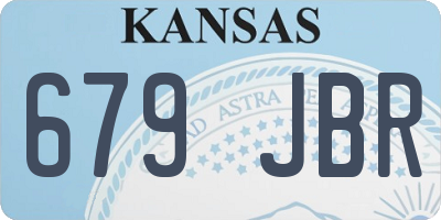 KS license plate 679JBR