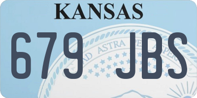 KS license plate 679JBS