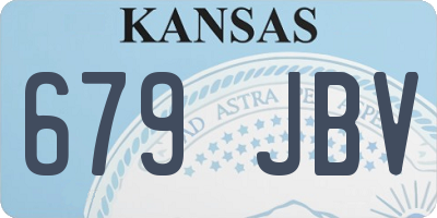 KS license plate 679JBV