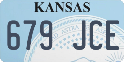 KS license plate 679JCE