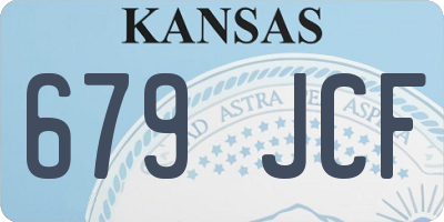 KS license plate 679JCF