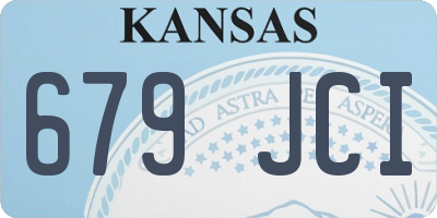 KS license plate 679JCI