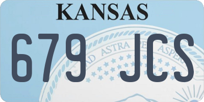 KS license plate 679JCS