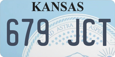KS license plate 679JCT