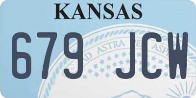 KS license plate 679JCW