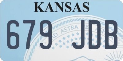 KS license plate 679JDB