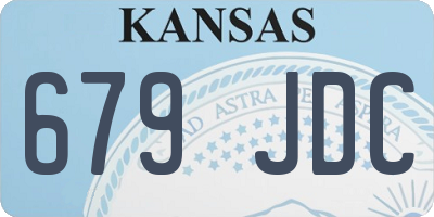 KS license plate 679JDC