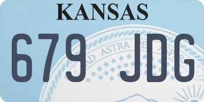 KS license plate 679JDG