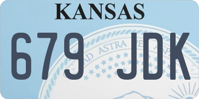 KS license plate 679JDK