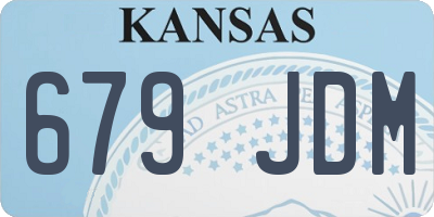 KS license plate 679JDM