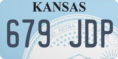 KS license plate 679JDP