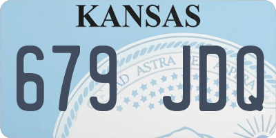 KS license plate 679JDQ
