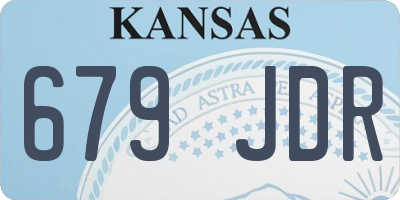 KS license plate 679JDR