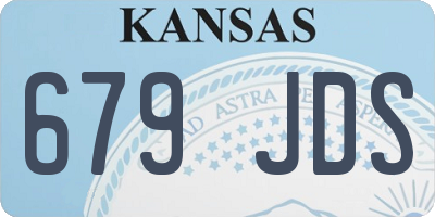 KS license plate 679JDS