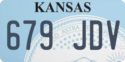 KS license plate 679JDV