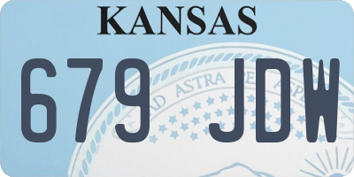 KS license plate 679JDW