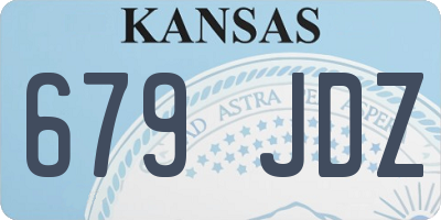 KS license plate 679JDZ