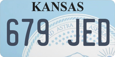 KS license plate 679JED