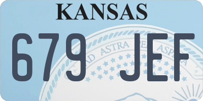 KS license plate 679JEF