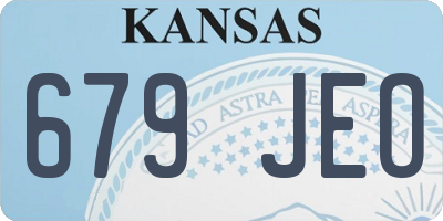 KS license plate 679JEO