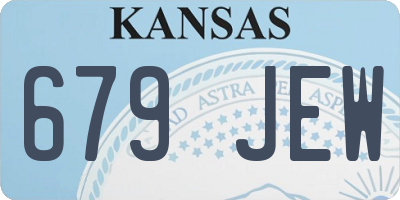 KS license plate 679JEW