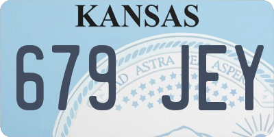 KS license plate 679JEY