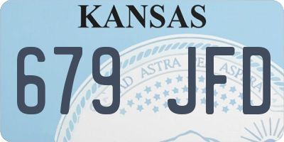 KS license plate 679JFD