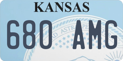 KS license plate 680AMG