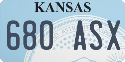 KS license plate 680ASX