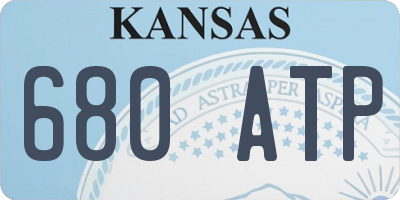 KS license plate 680ATP