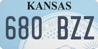 KS license plate 680BZZ