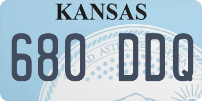 KS license plate 680DDQ