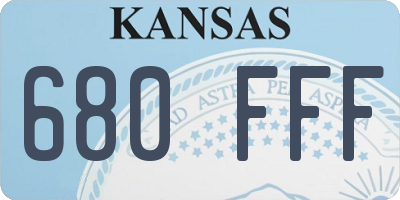 KS license plate 680FFF