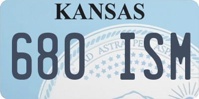 KS license plate 680ISM