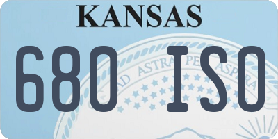 KS license plate 680ISO